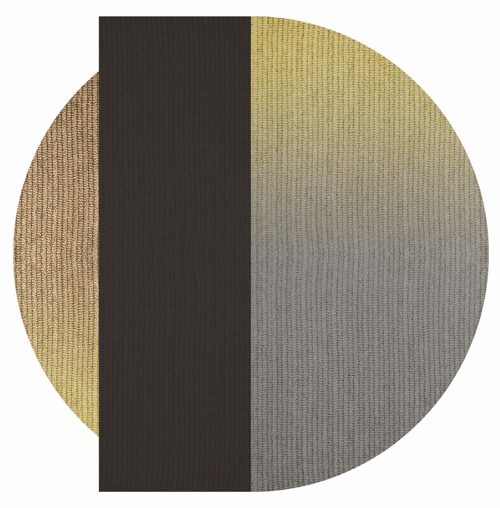 Teppich 'Flux' aus Abaca, Farbe 'Pampas', Ø 250cm von Claire Vos für Musett Design (Philippinisch) im Angebot