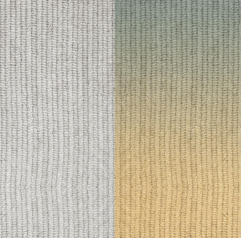 Other 'Flux' Rug in Abaca, Colour 'Sterling', Ø 200cm by Claire Vos for Musett Design For Sale