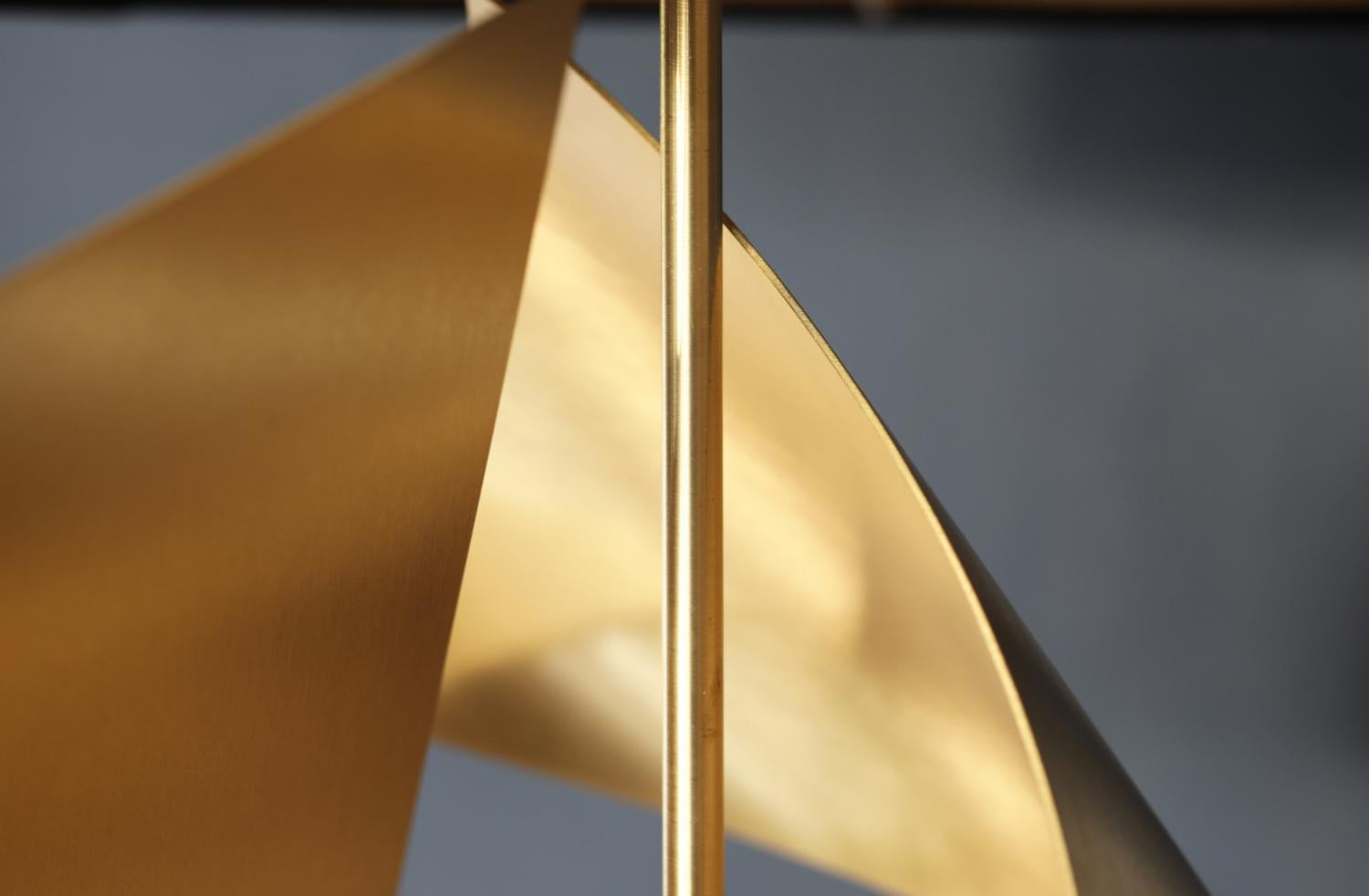 brushed brass table lamp