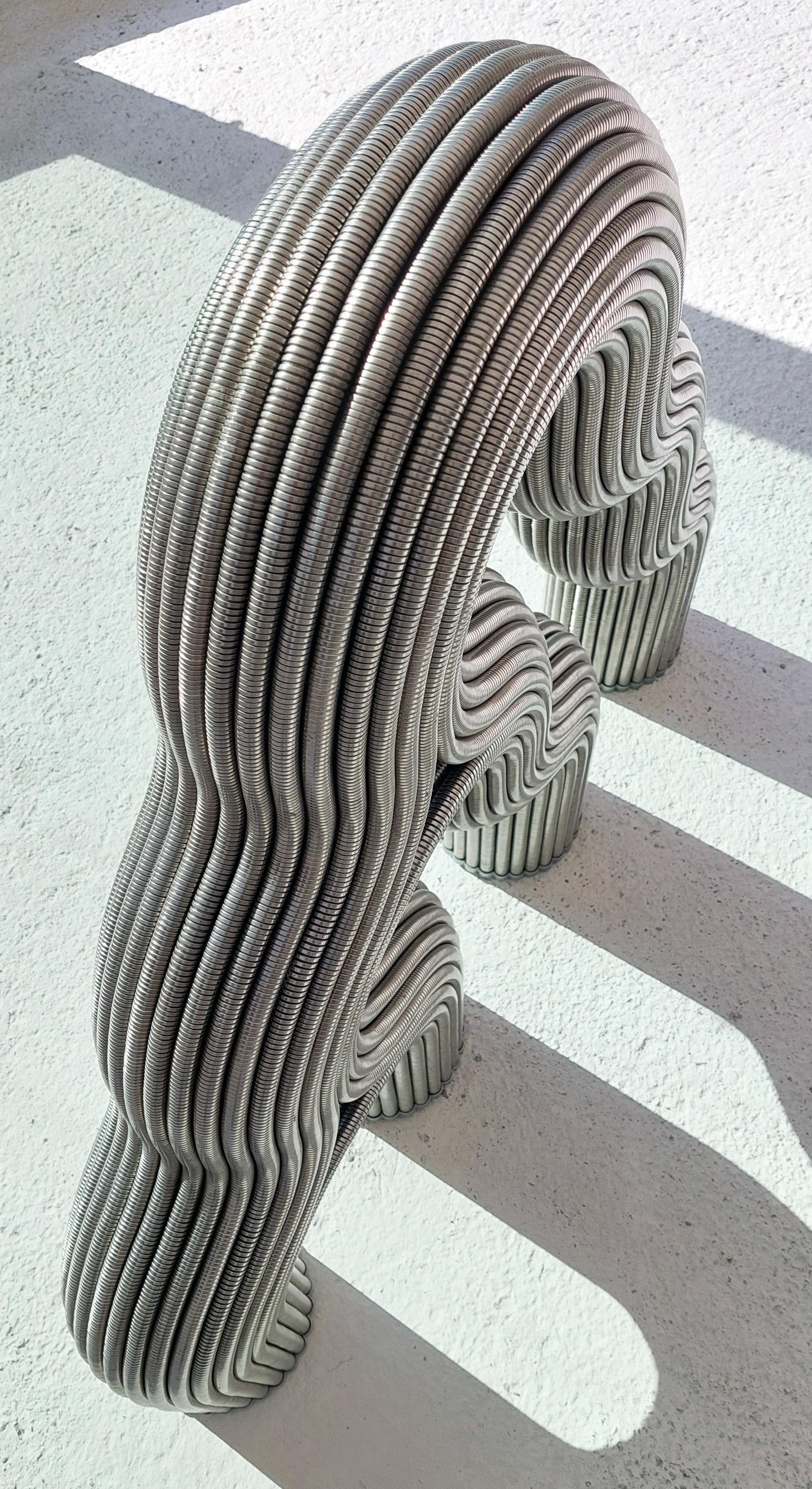 FLUXsculpture> organische Skulptur aus Edelstahl im Angebot 7