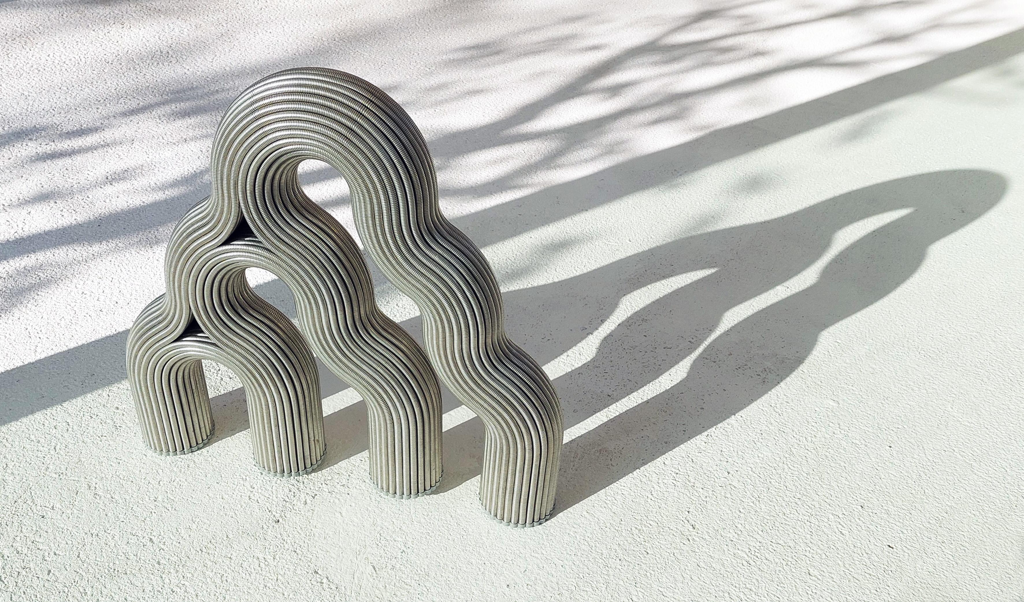FLUXsculpture> organische Skulptur aus Edelstahl im Angebot 8