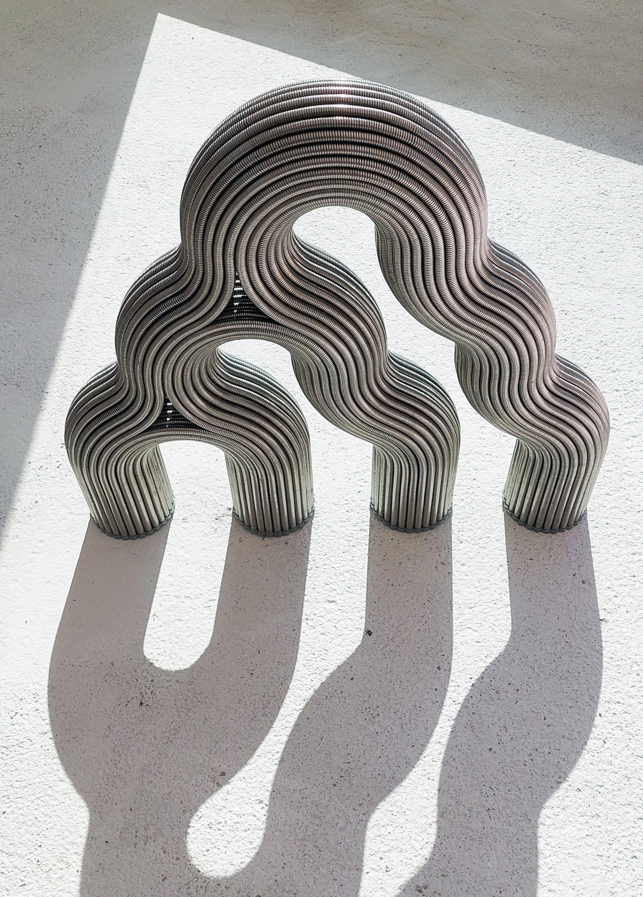 FLUXsculpture> organische Skulptur aus Edelstahl im Angebot 9