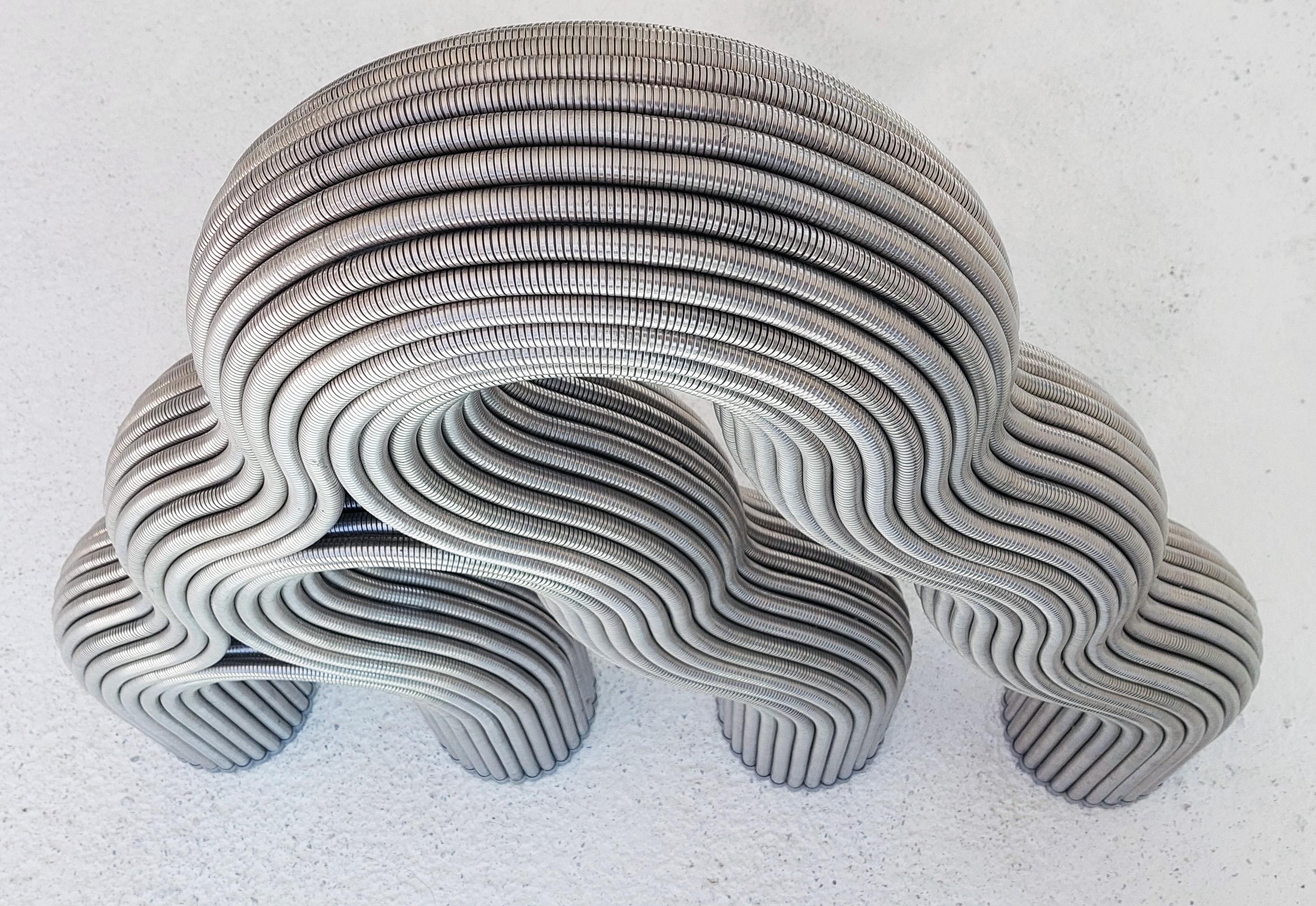 FLUXsculpture> organische Skulptur aus Edelstahl (21. Jahrhundert und zeitgenössisch) im Angebot
