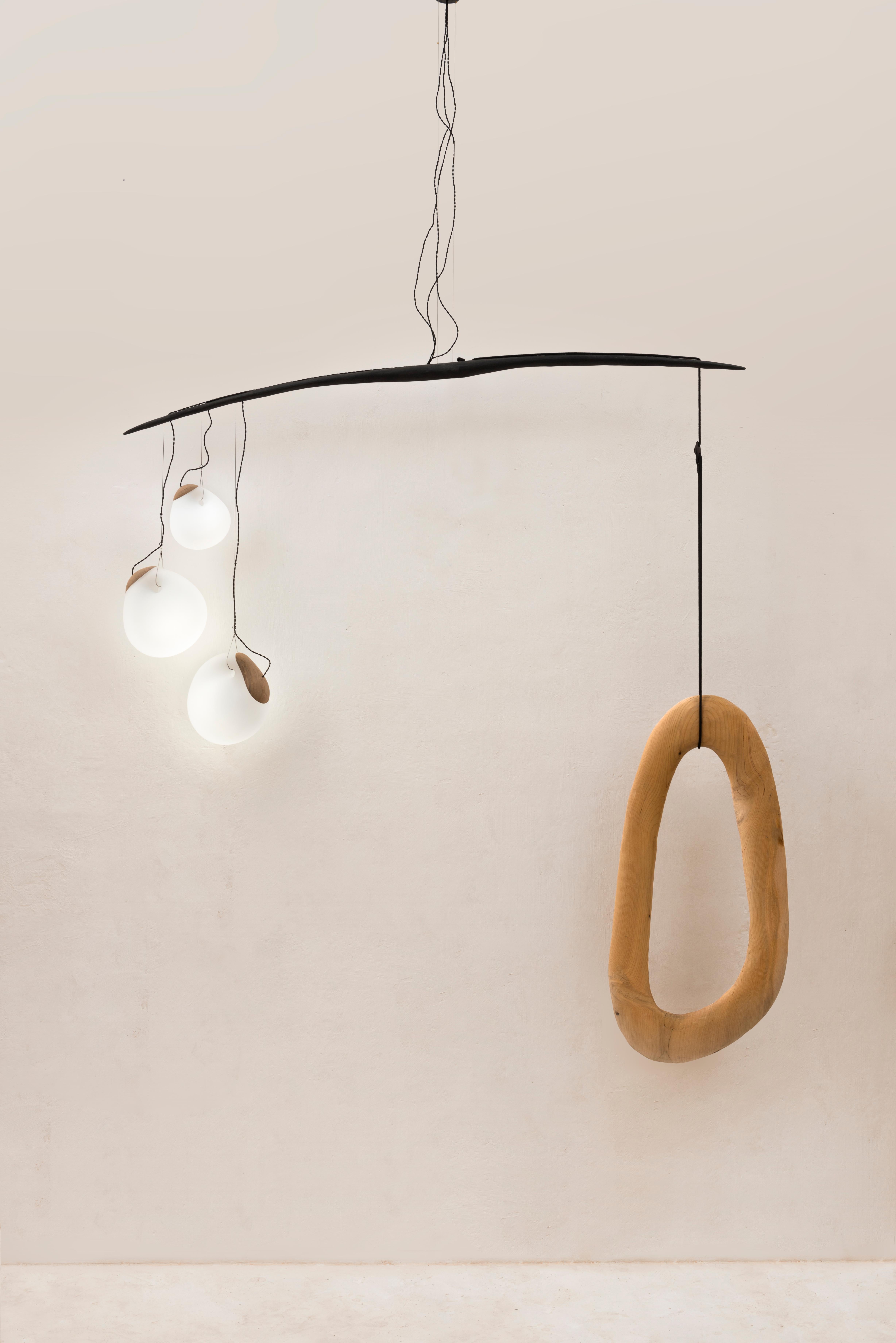 French Fluxus Sculpted Lighting by Jérôme Pereira For Sale