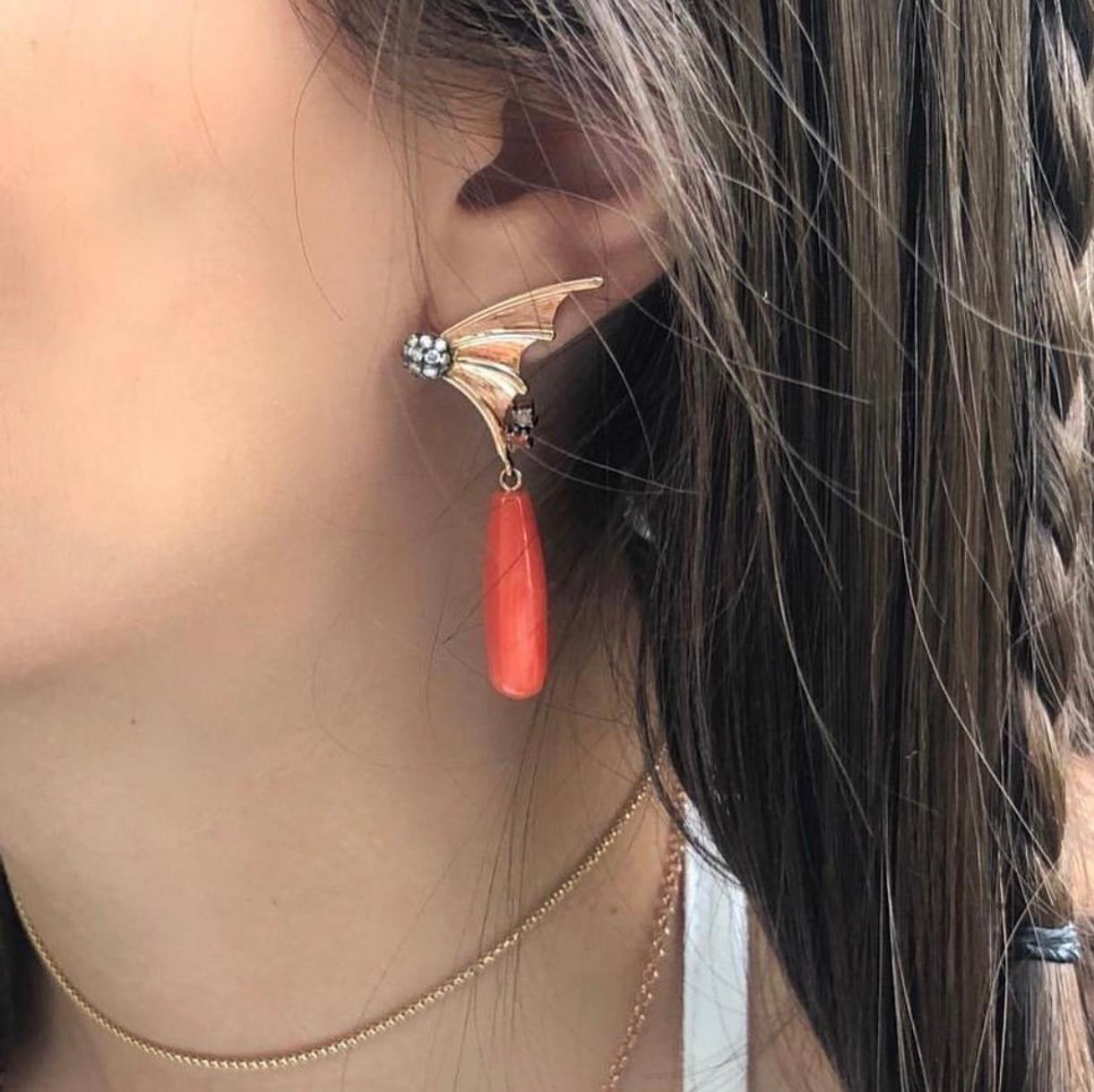 fly earrings