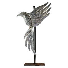 Fly Away Silvery Scultpure