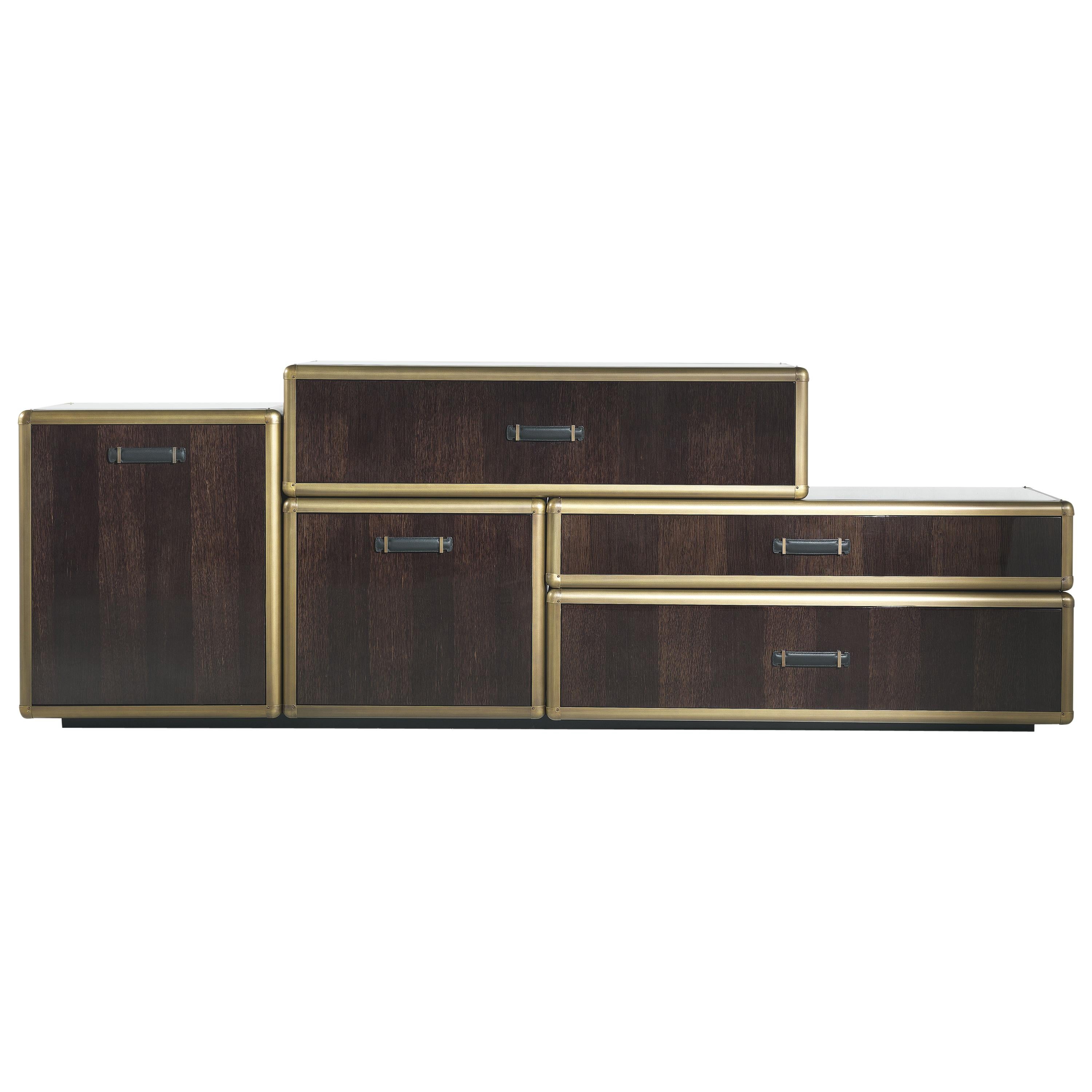 21st Century Fly Case Sideboard in Wood by Roberto Cavalli Home Interiors