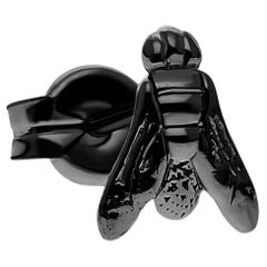 FLY Essential MonoEarring in 18K Black Gold - ECH JEWELRY