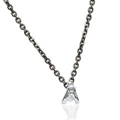 Contemporary Necklace in White Gold & Titanium ECH JEWELRY