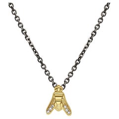 FLY Essential Necklace in 18K Yellow Gold with Accent Diamonds - ECH JEWELRY