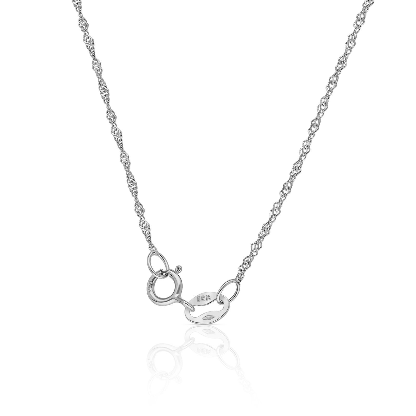 maxi FLY Essential Necklace 18K White Gold with Full Pavé Diamonds - ECH JEWELRY In New Condition For Sale In Barcelona, CT