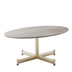 Table basse champagne ovale Fly de Braid Design Lab