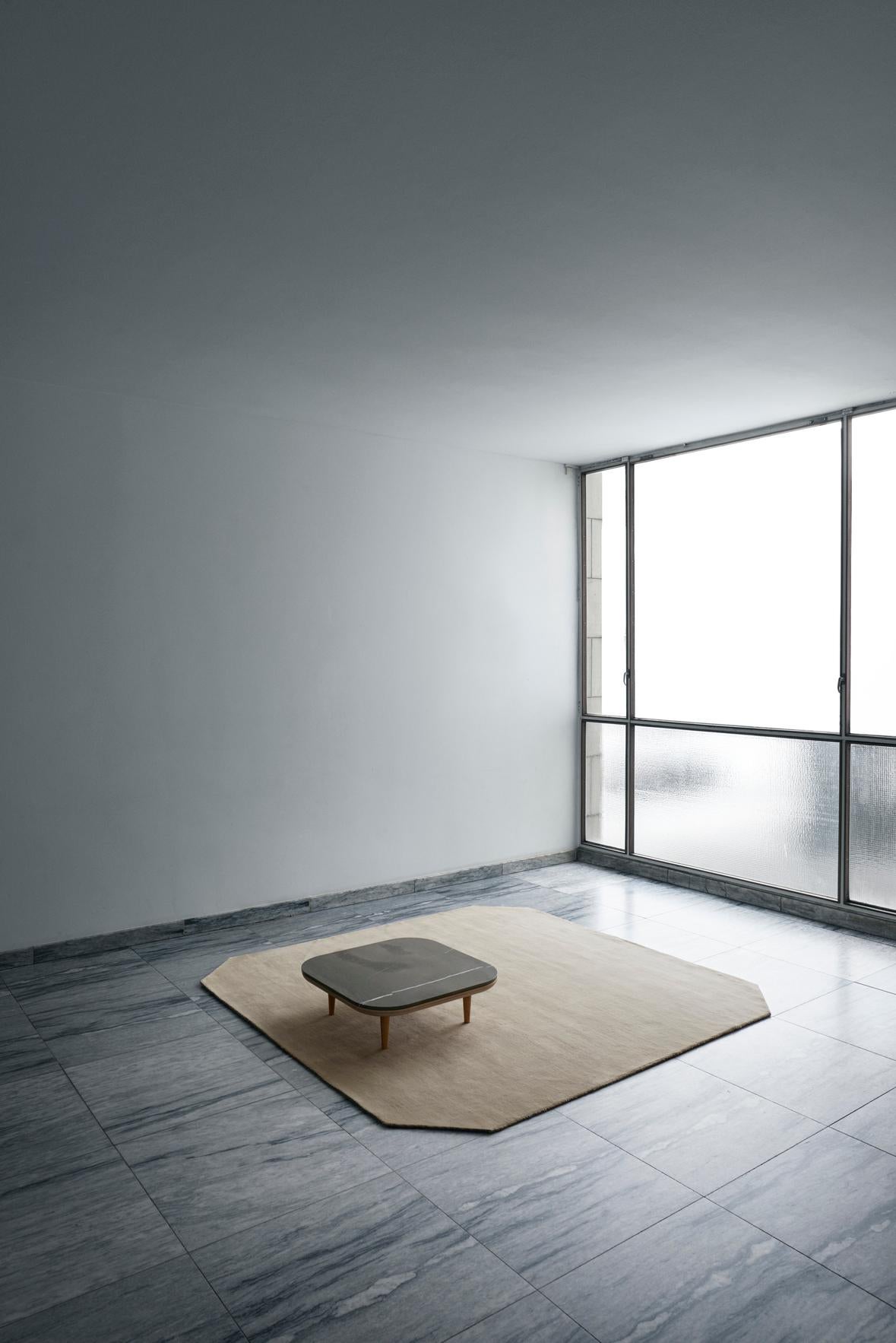 Marbre Table de salon Fly SC4 en chêne W. Nero Marquina de Space Copenhagen pour &tradition en vente