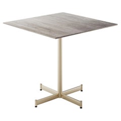 Fly Square Gray & Champagne Café Table by Braid Design Lab