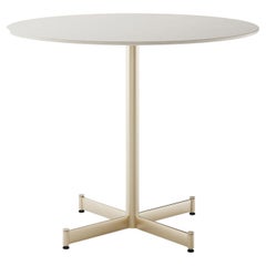 Fly Tall Round White & Champagne Coffee Table