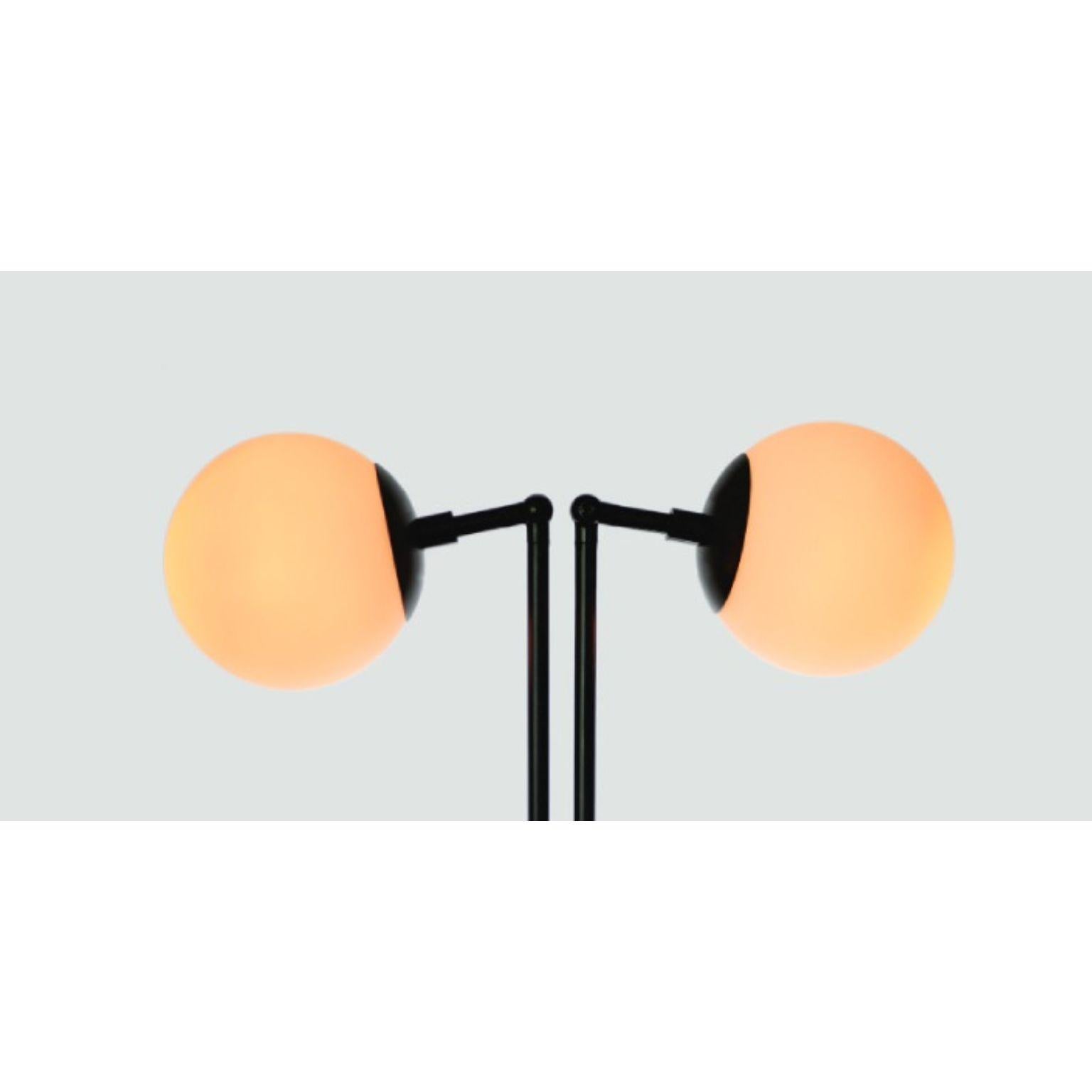 Postmoderne Fly Two Glass Globe Desk Lamp by Lamp Shaper en vente