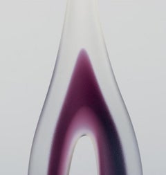 Flygsfors, Suède, grande sculpture d'art moderniste en verre.  1970s