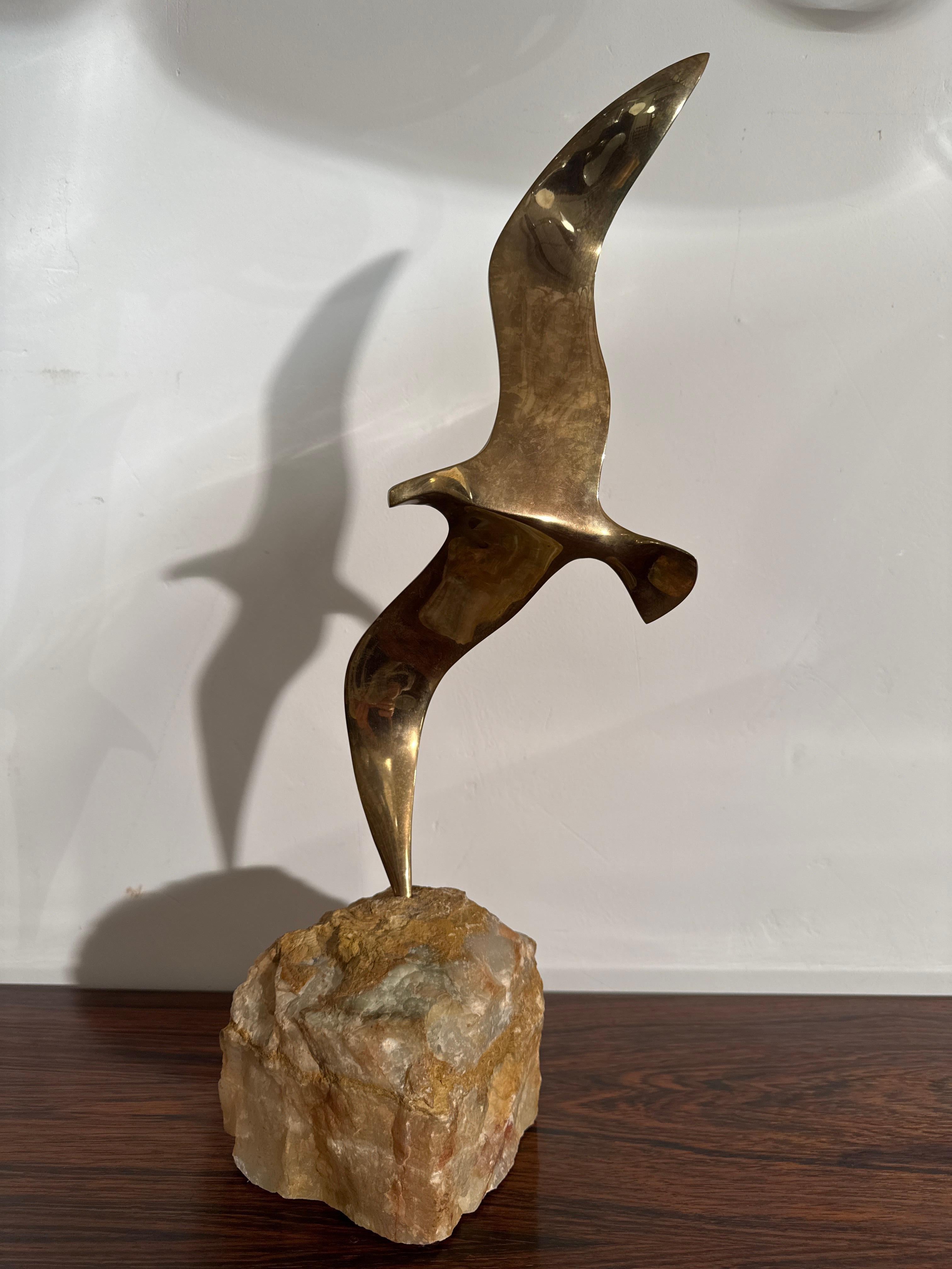 Scultura di uccello volante di Curtis Jeré, anni '70 in vendita 2