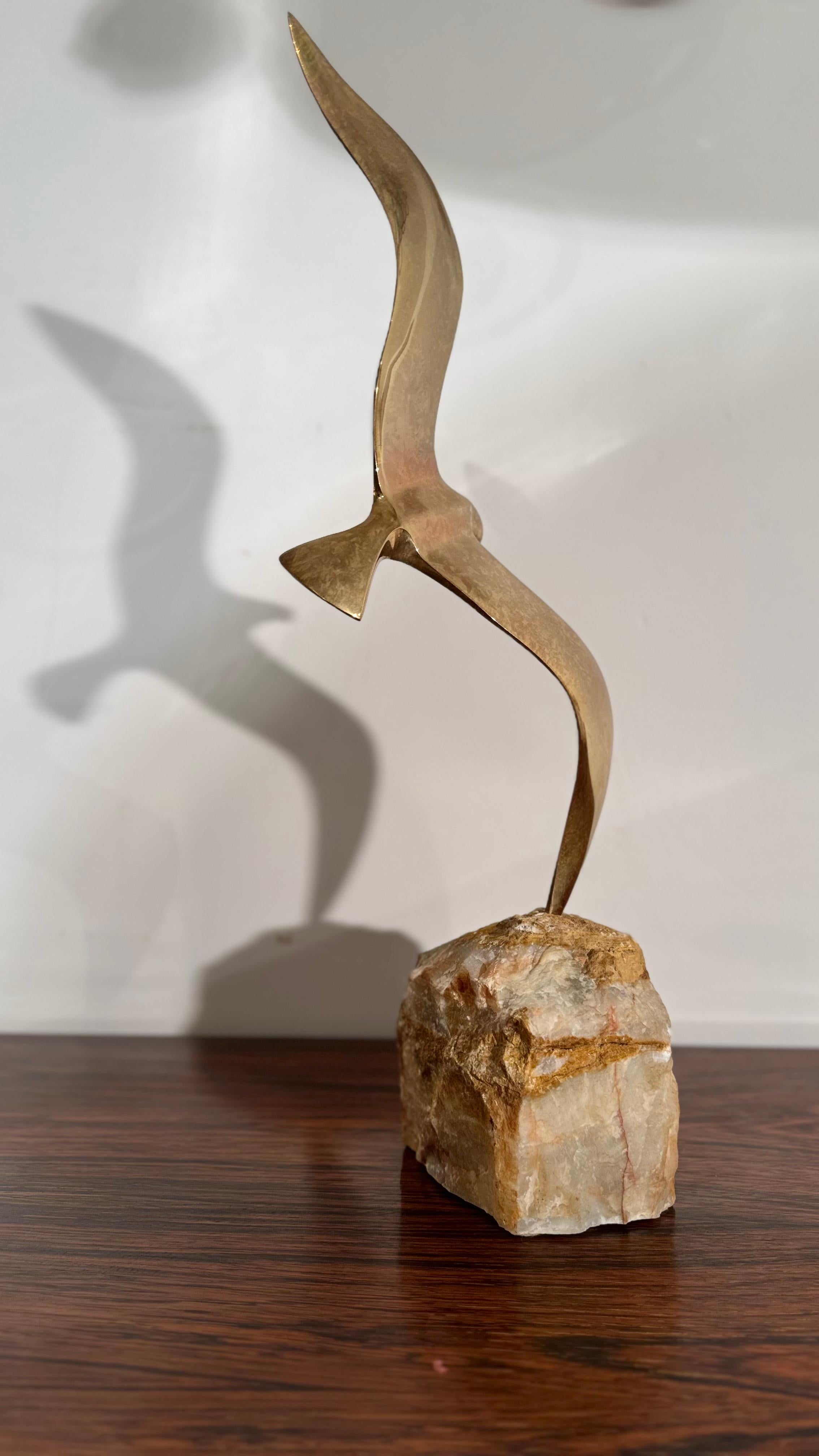 Scultura di uccello volante di Curtis Jeré, anni '70 in vendita 3