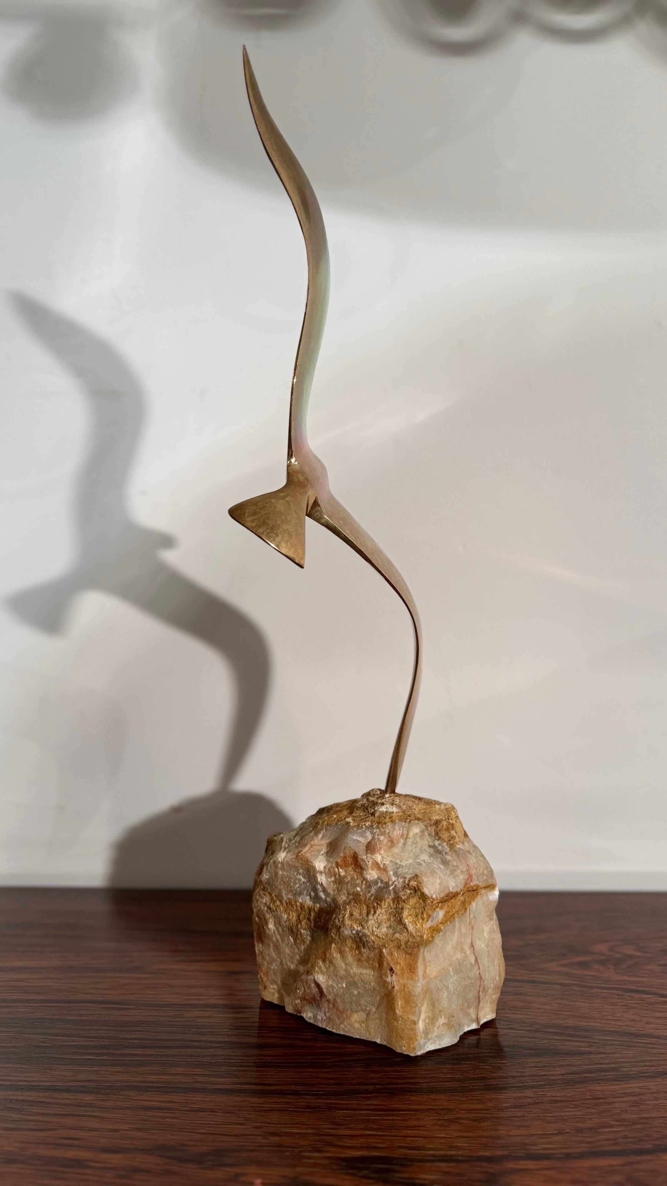 Scultura di uccello volante di Curtis Jeré, anni '70 in vendita 5