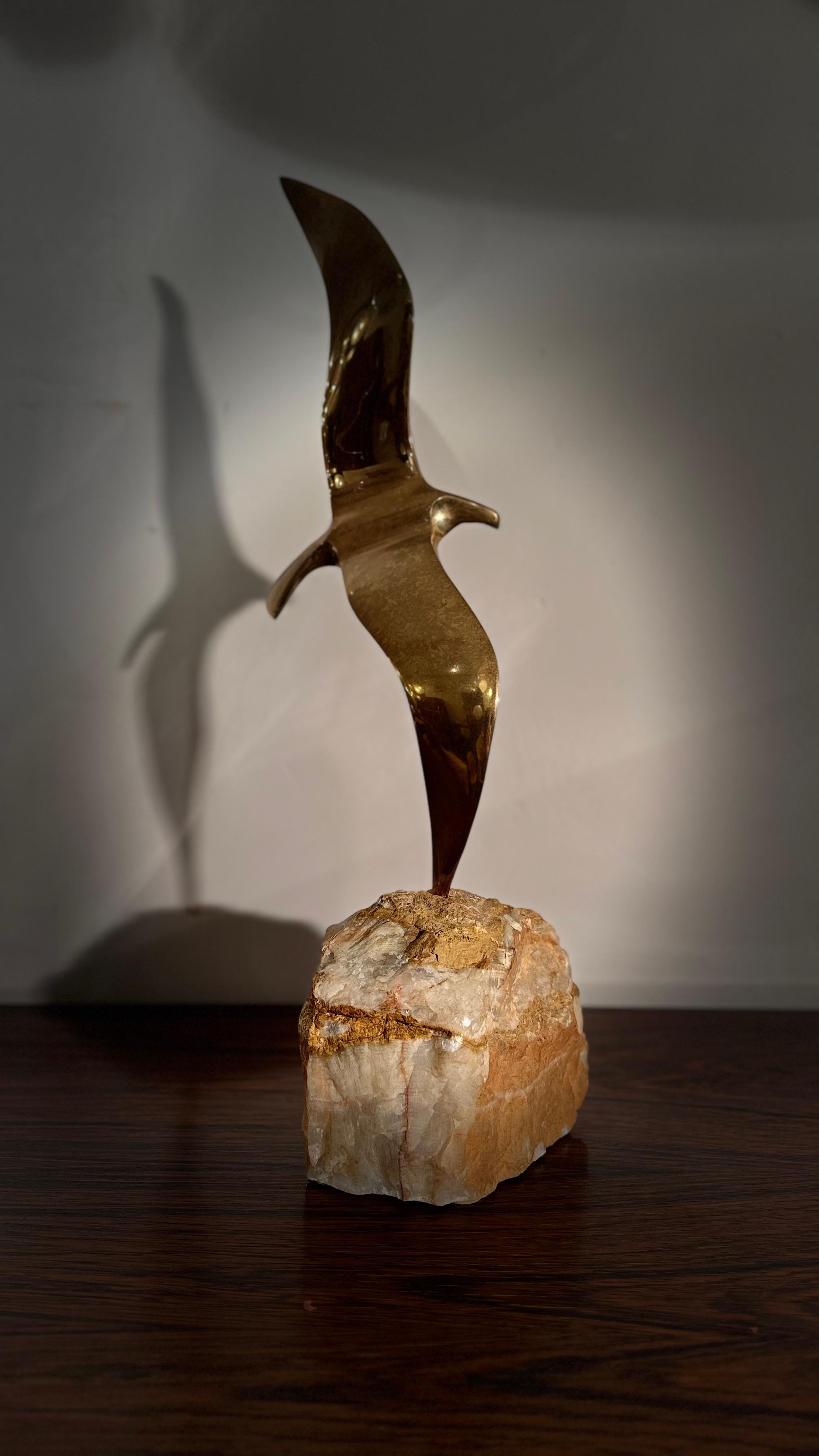 Scultura di uccello volante di Curtis Jeré, anni '70 in vendita 9