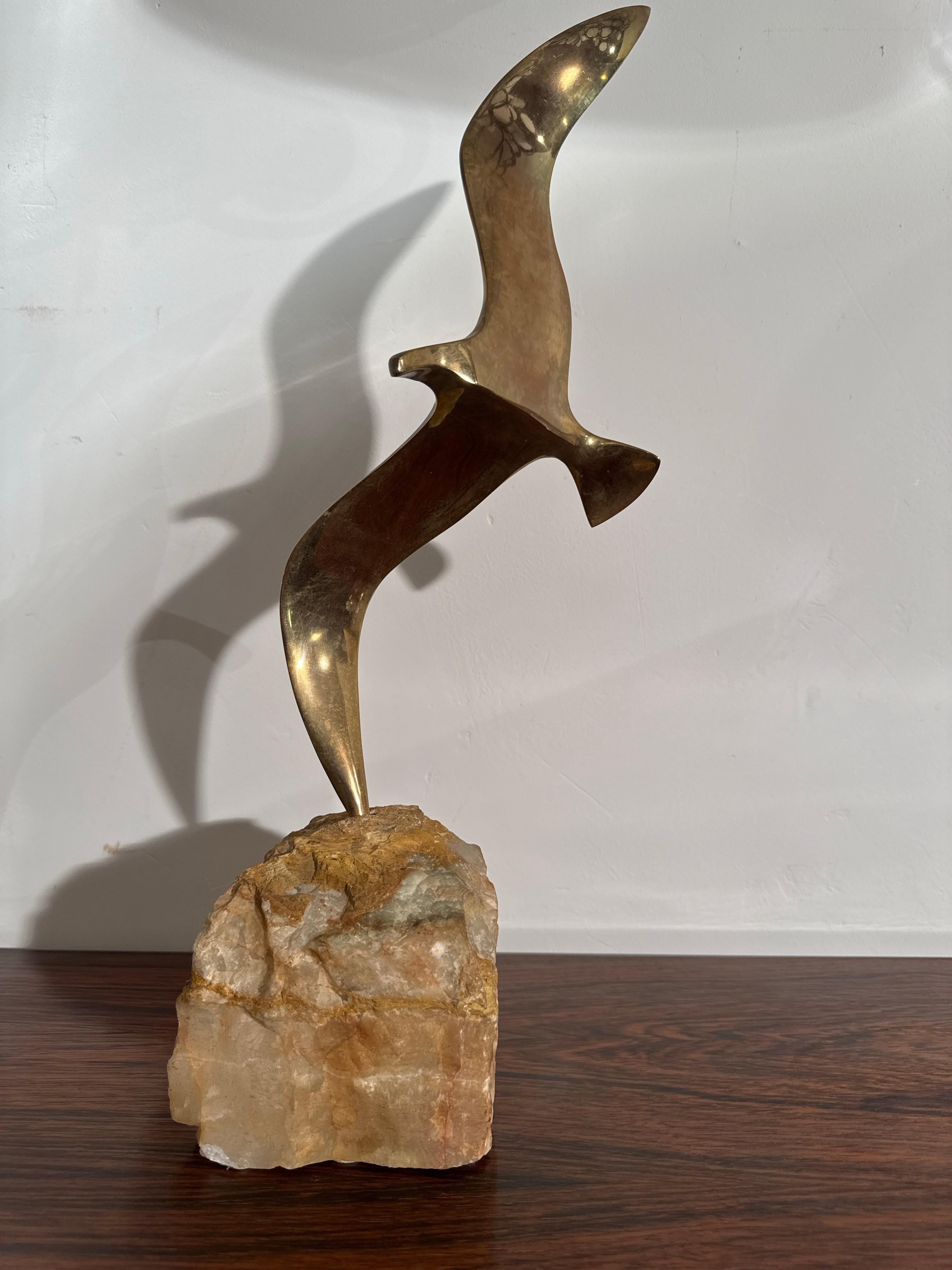 Fatto a mano Scultura di uccello volante di Curtis Jeré, anni '70 in vendita