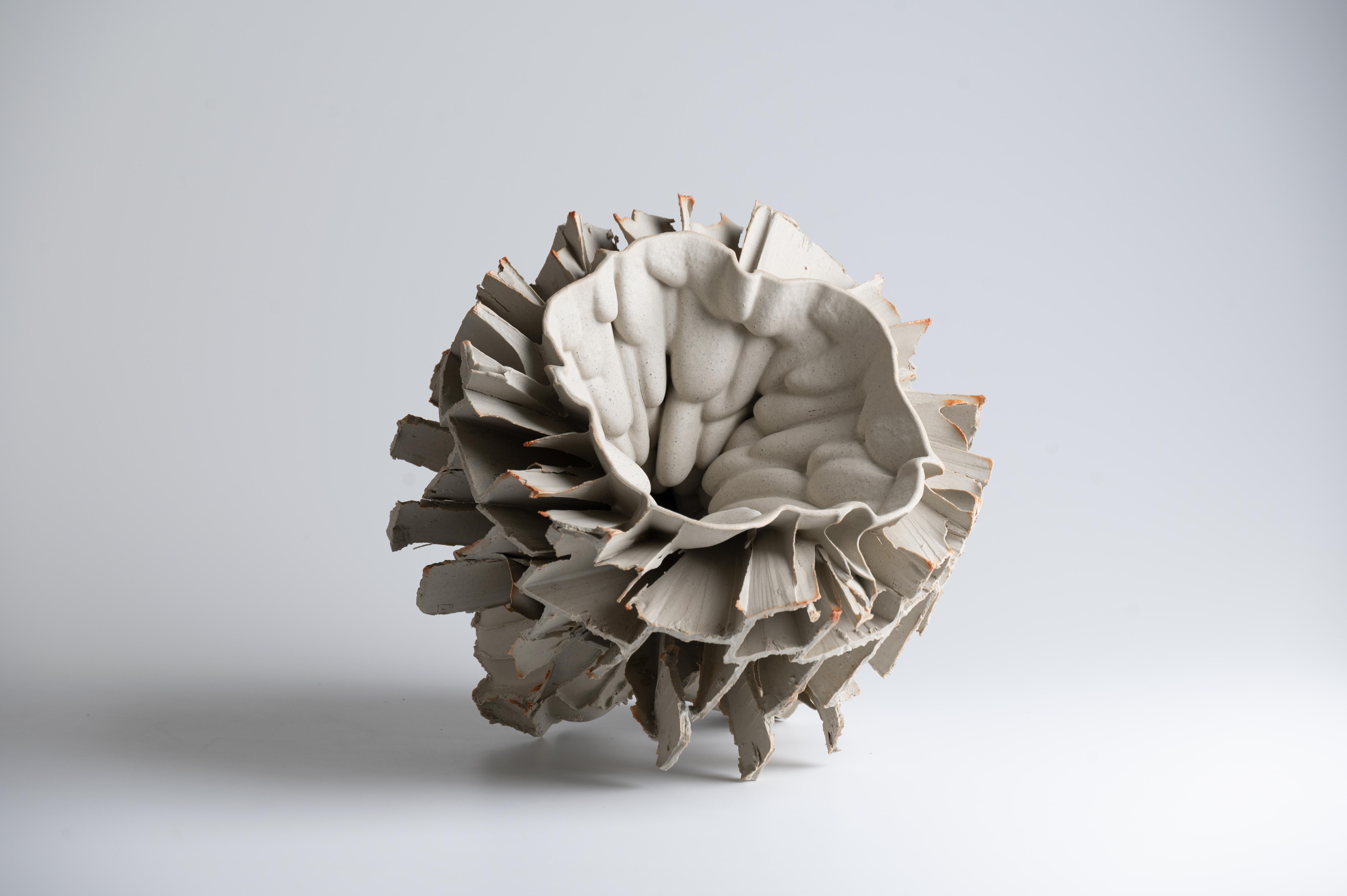 Porcelain Flying Garden Series Sculpture by Zsolt József Simon For Sale