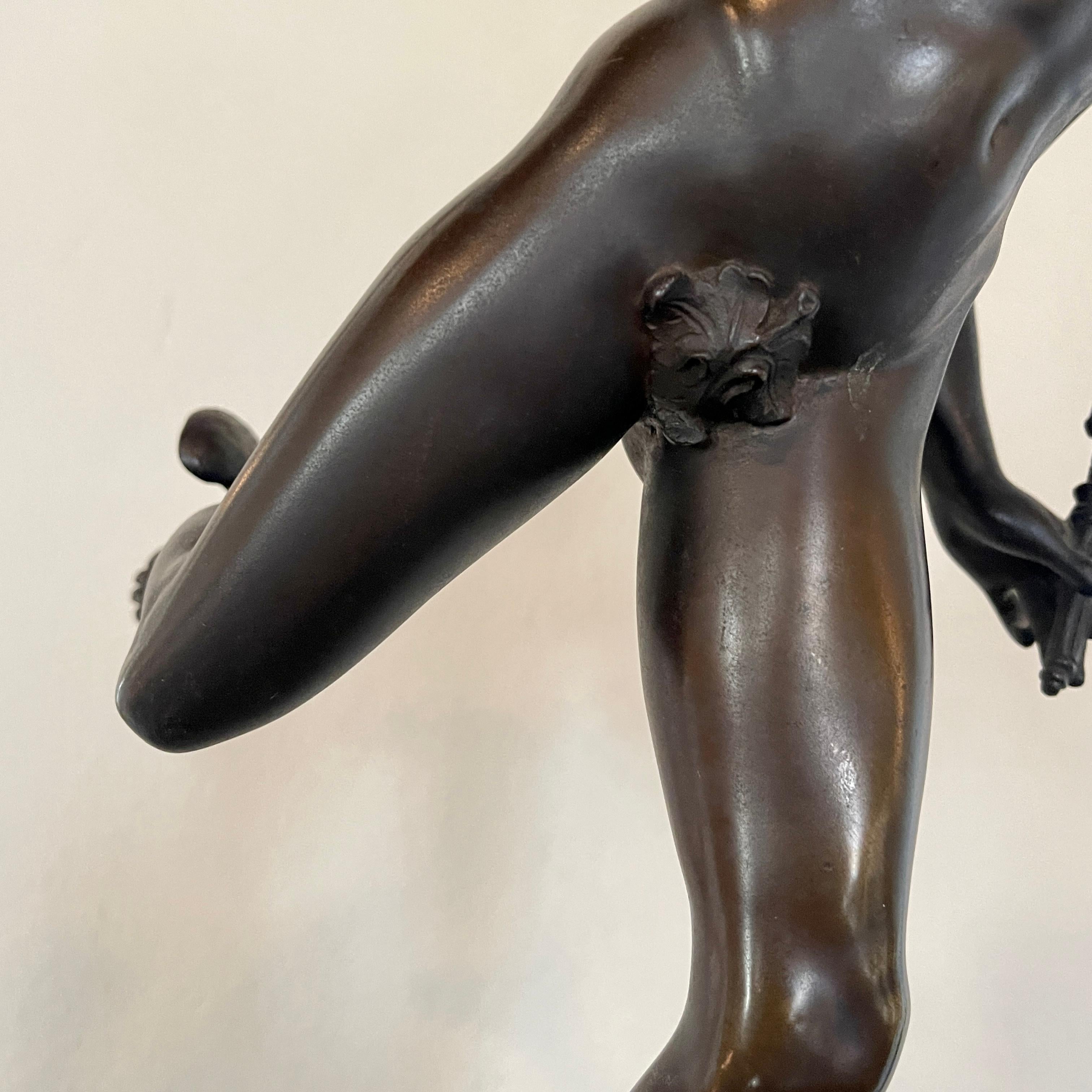 Art Deco Flying Mercury Hermes Figure of Greek God of Medicine, by Giavanni Da Bologna
