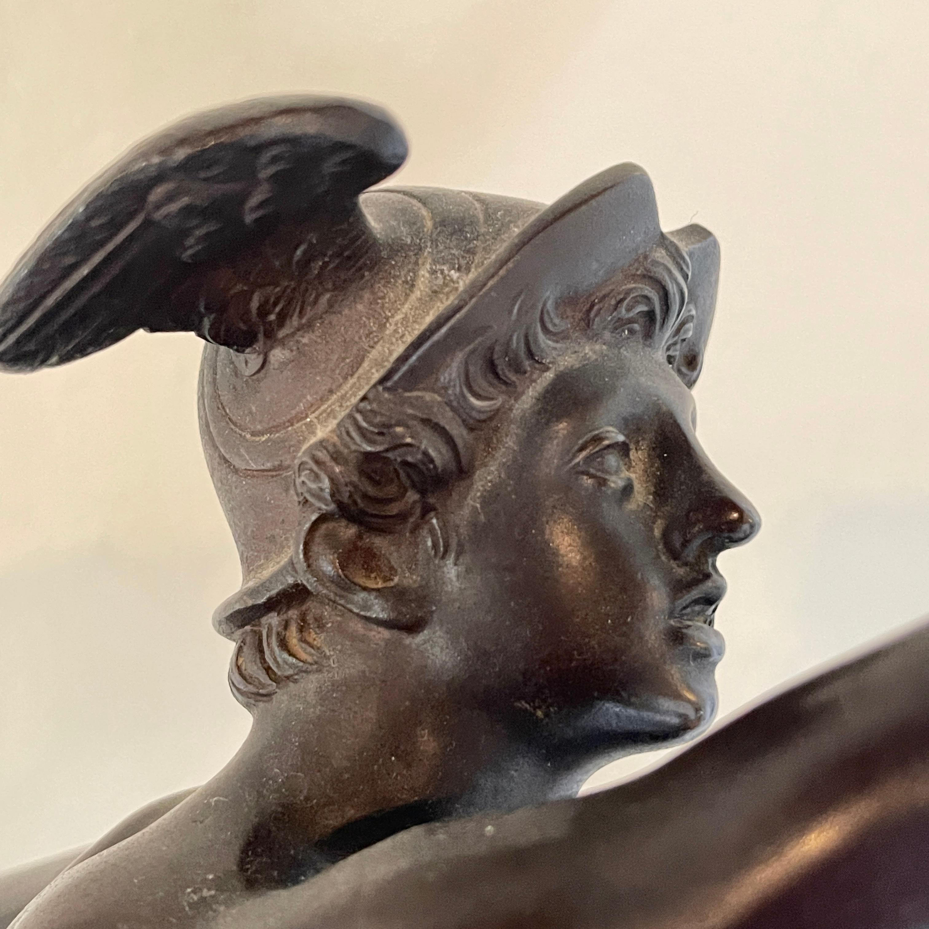 Italian Flying Mercury Hermes Figure of Greek God of Medicine, by Giavanni Da Bologna