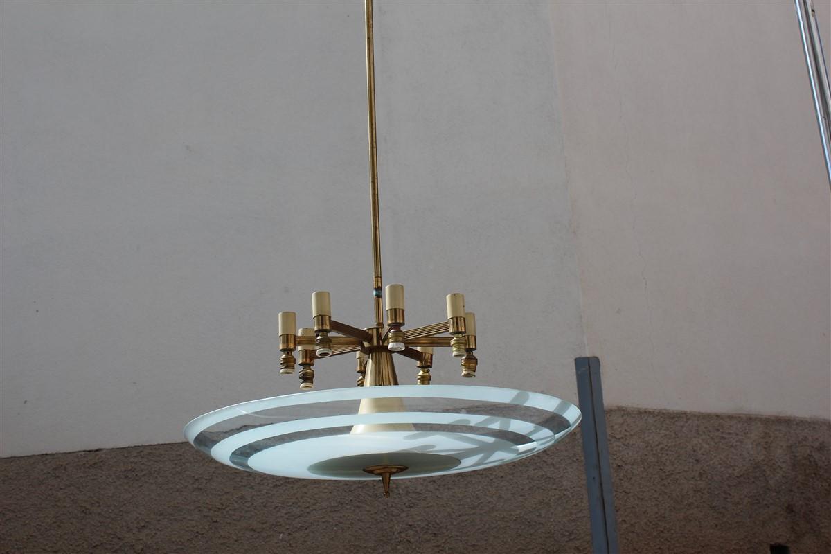 gold saucer chandelier