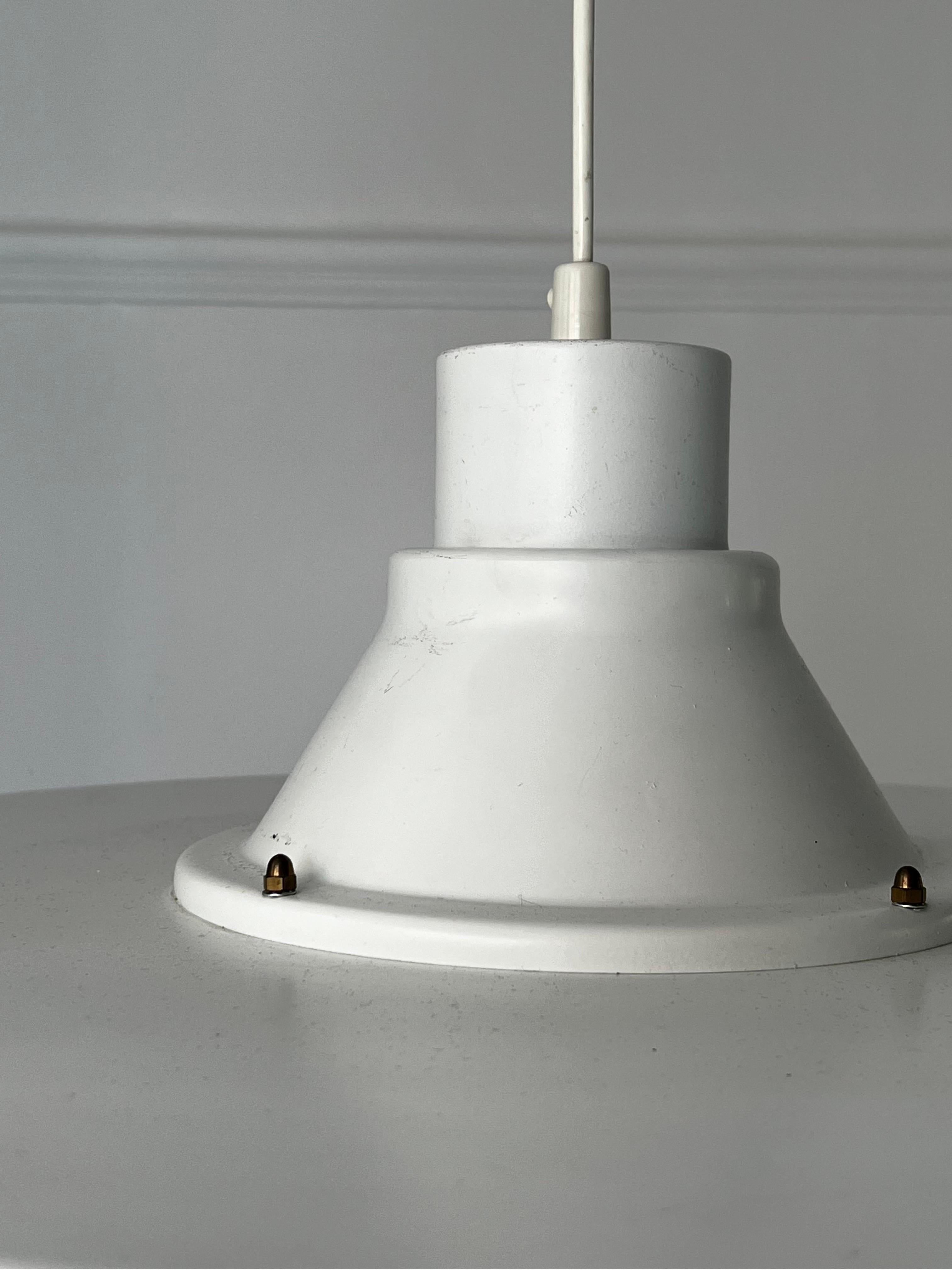 Aluminum Flying Saucer Pendant Light by Alvar Aalto, Finland