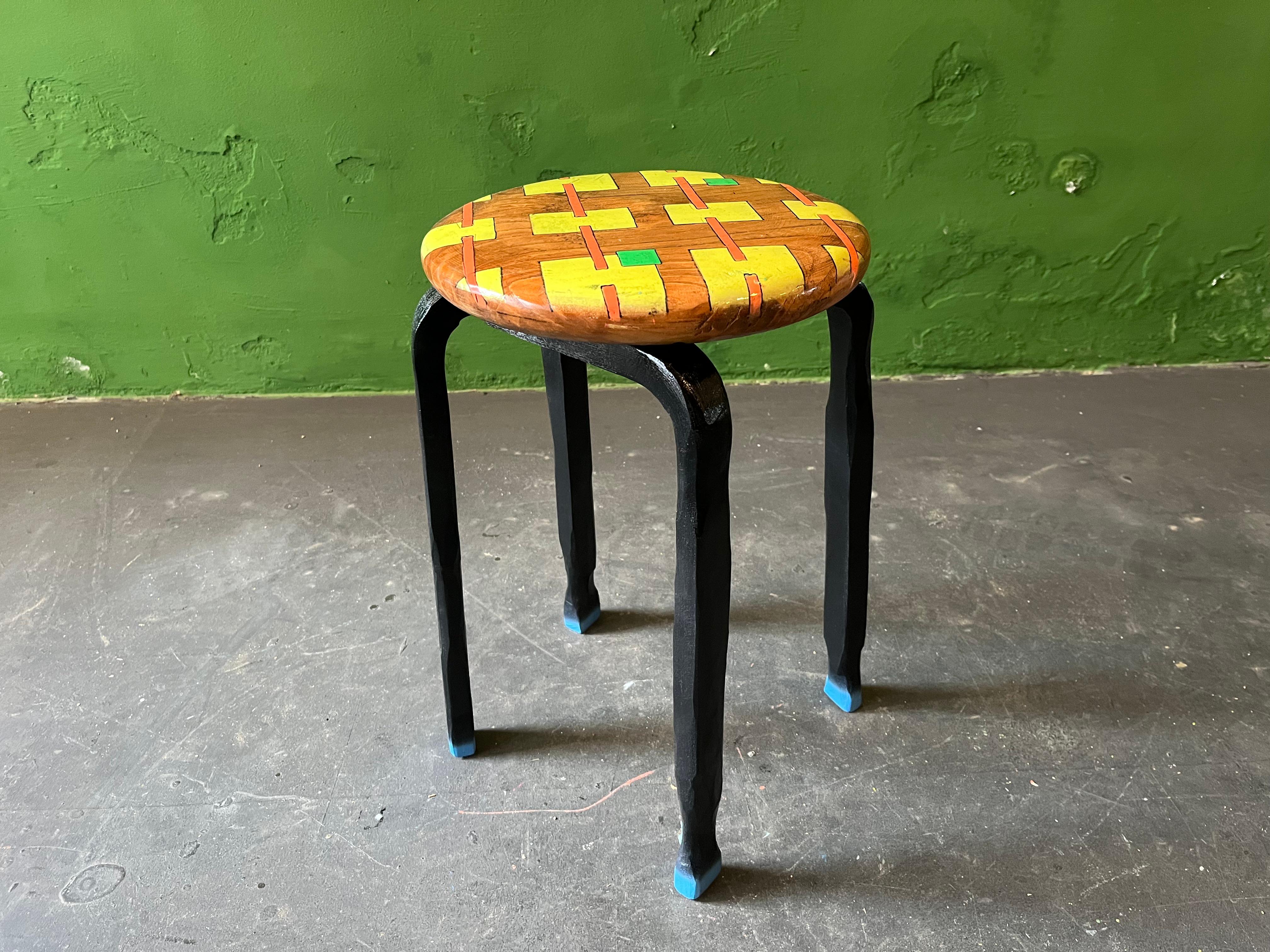 German Flying Saucer Rock'n'Roll Stool by Markus Friedrich Staab 2022 For Sale