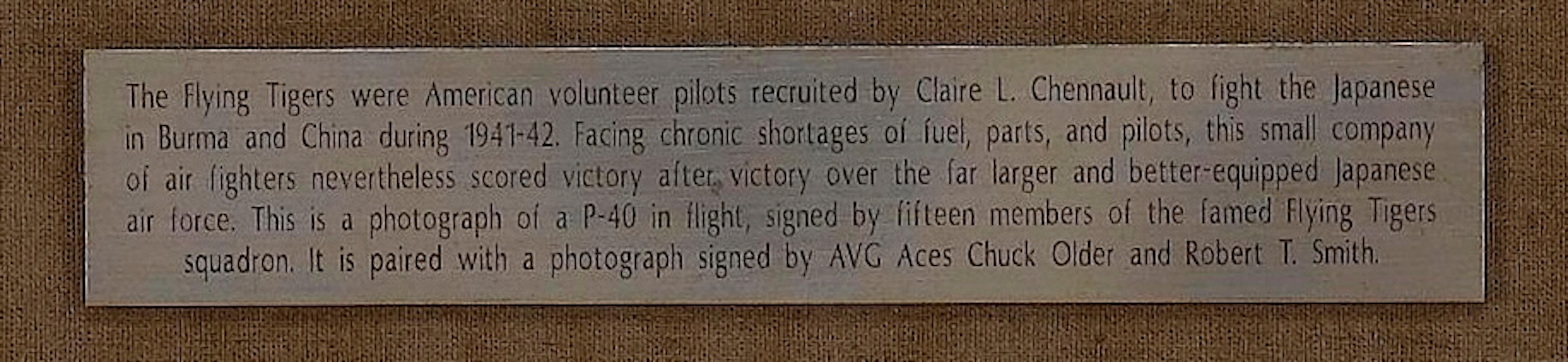 Collage der Unterschriften der Piloten der Flying Tigers im Angebot 1