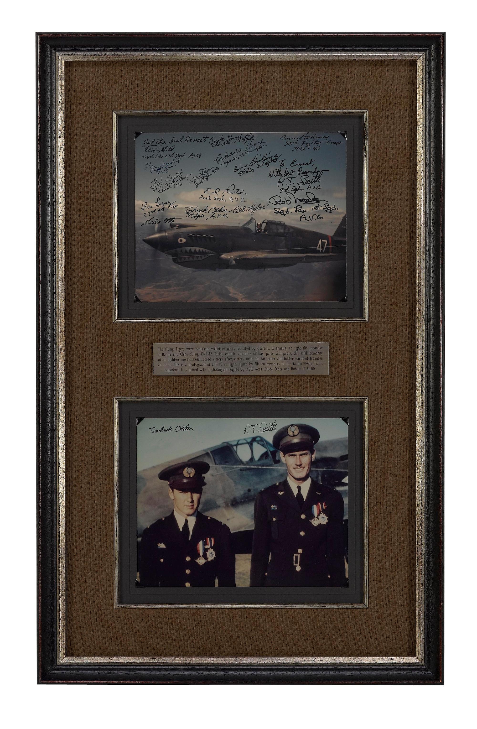 Collage der Unterschriften der Piloten der Flying Tigers im Angebot 2