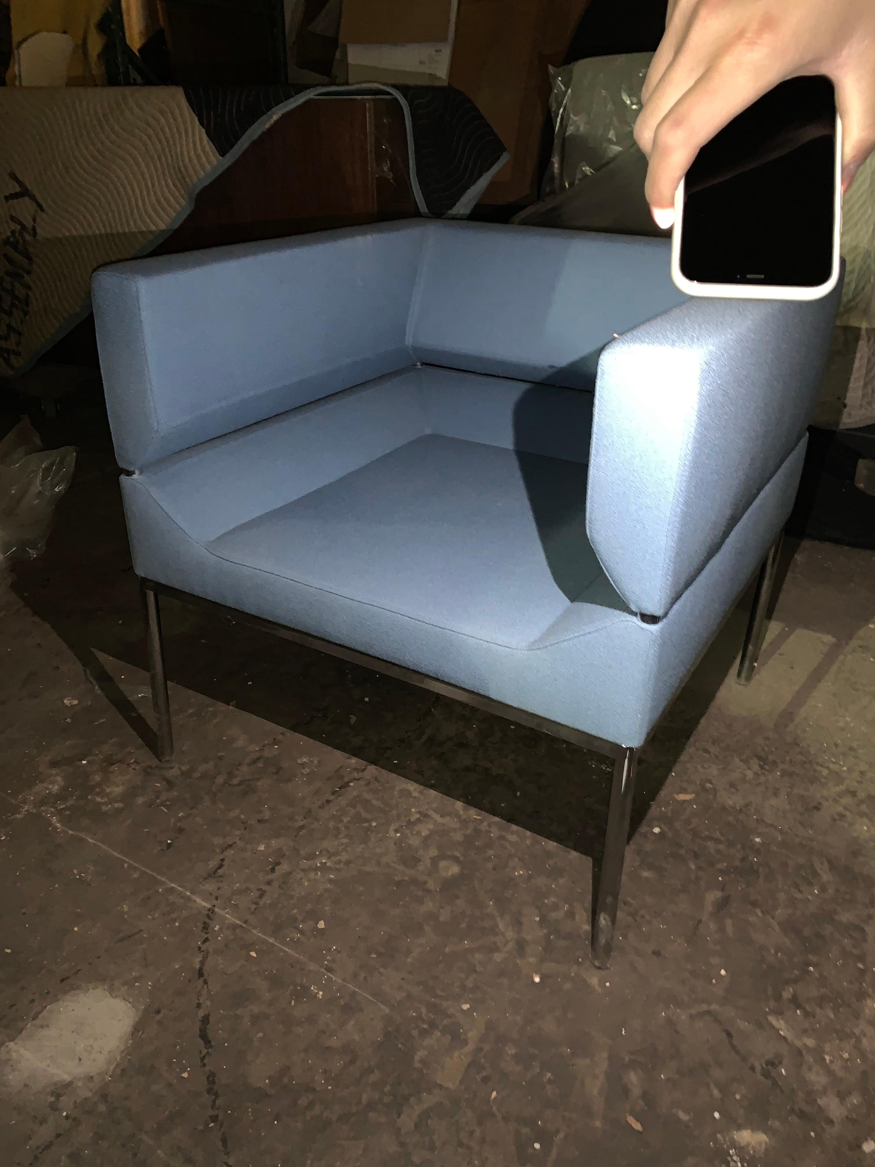 FM Lounge Blue Armchair  1