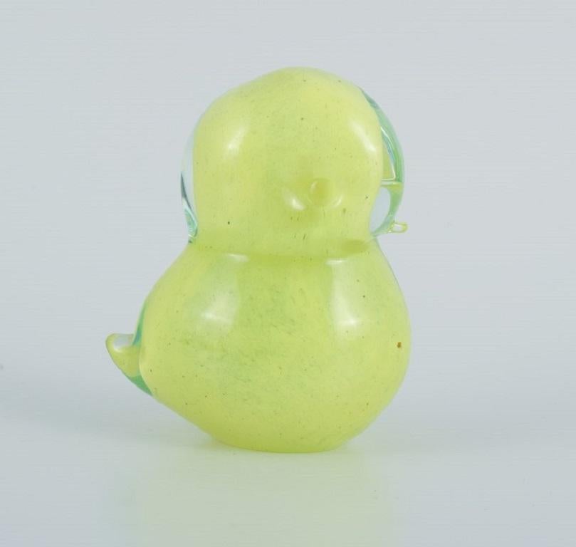 Late 20th Century Fm Ronneby, Sweden, Seven Ducklings in Mouth-Blown Art Glass For Sale