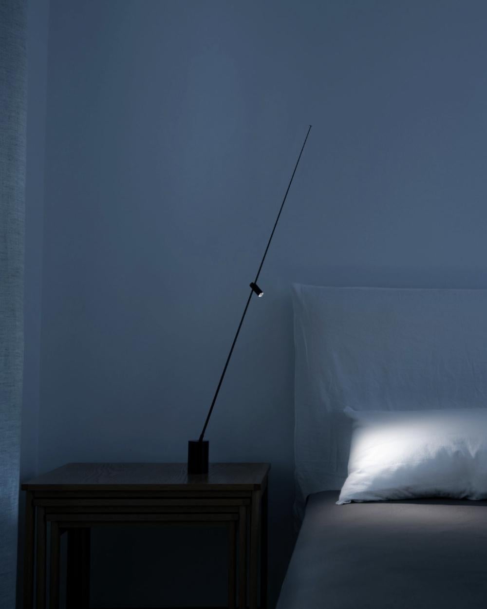 Metal FM table lamp in Matt Black by Davide Groppi For Sale