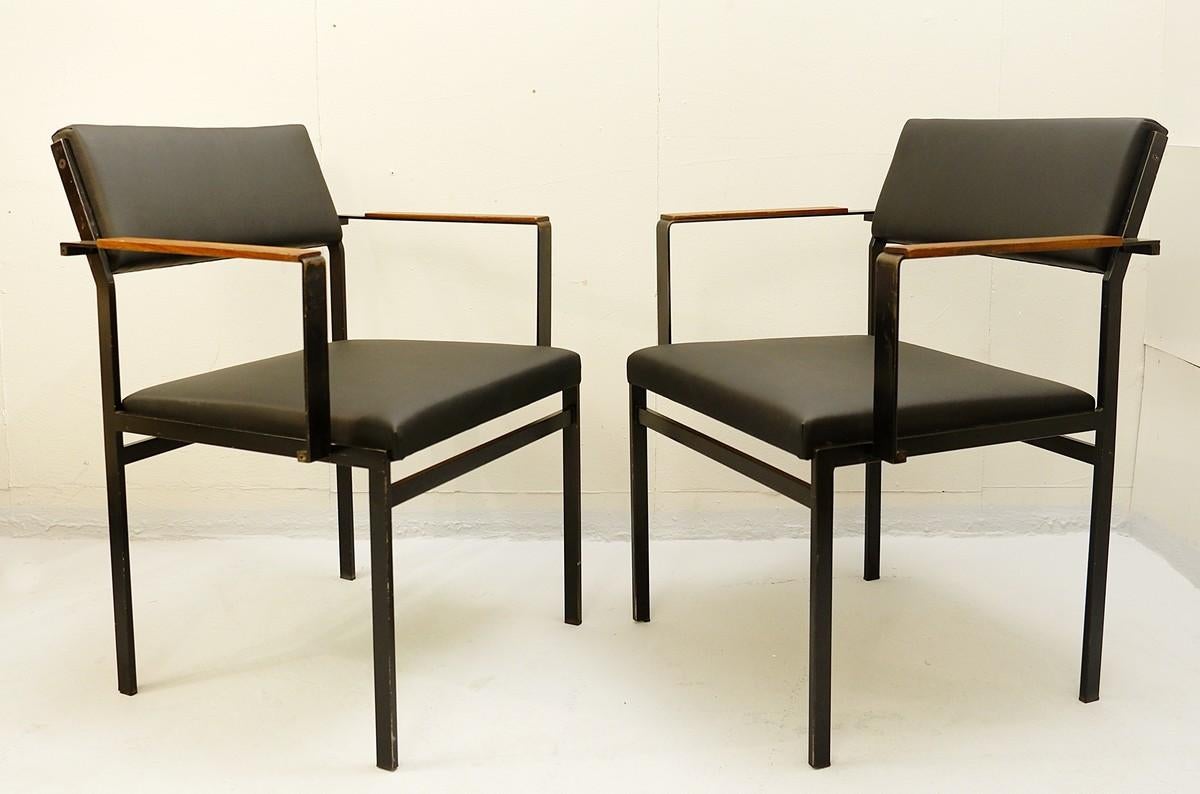 FM17 Japanese Series Chair by Cees Braakman for Pastoe, 1950s, Faux-Leather 2