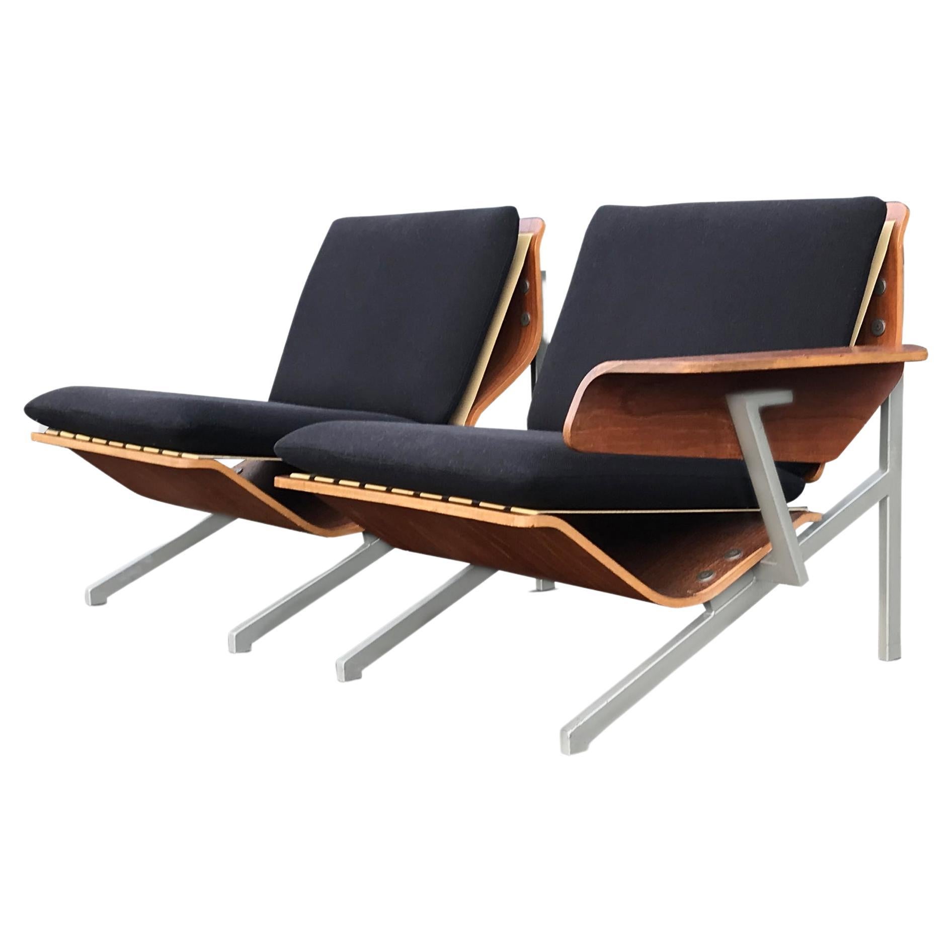 FM50 Lounge Chair by Cornelis Zitman for UMS Pastoe 1964, Set of 2 For Sale