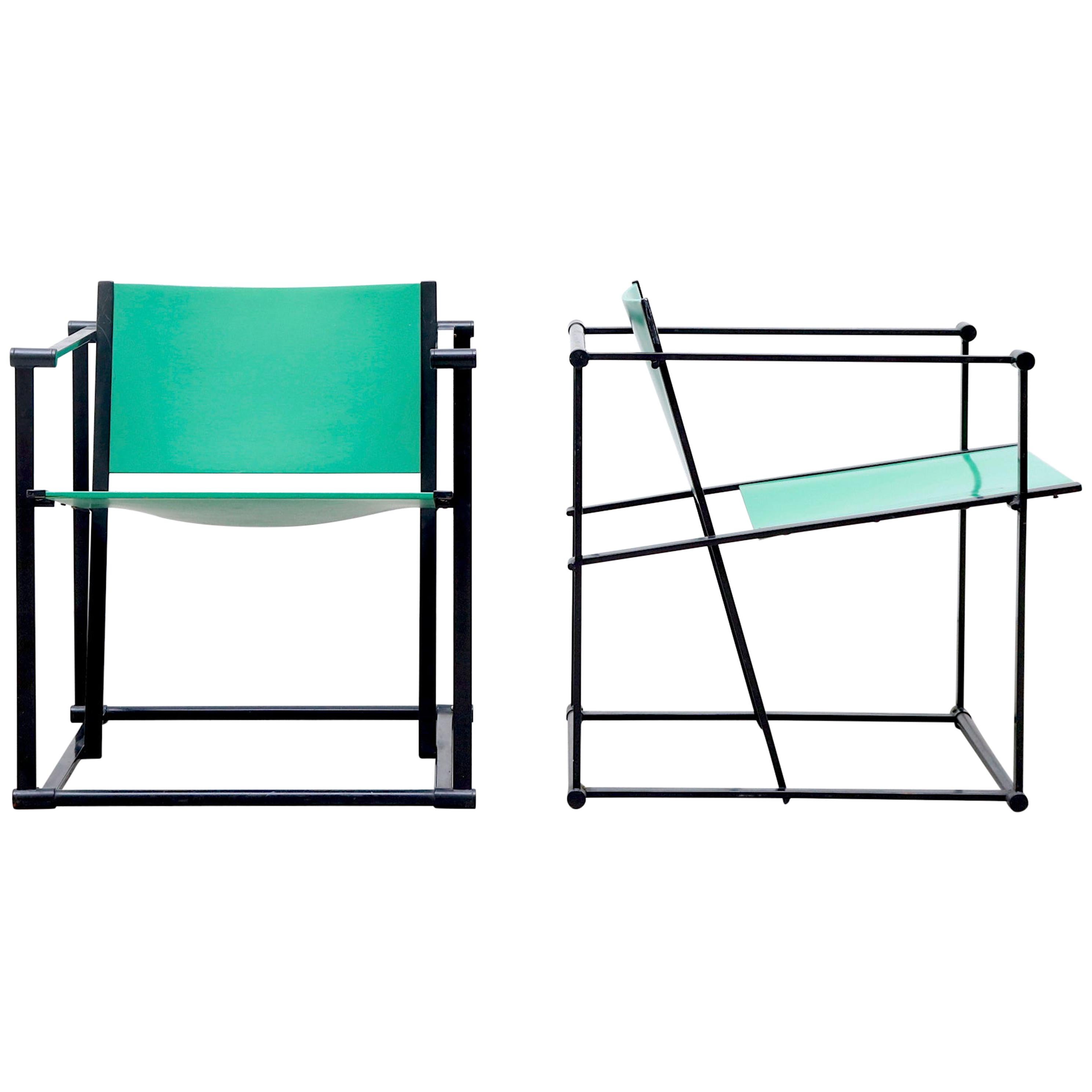 FM60 Cube Chairs by Radboud Van Beekum for Pastoe in Bright Green