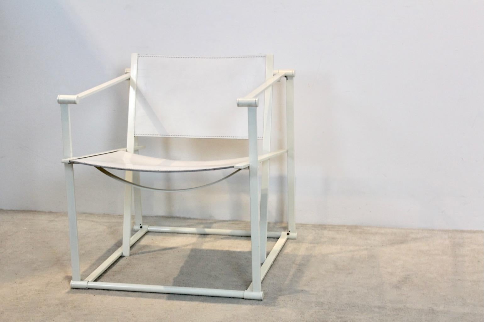 FM62 Cubic Leather Lounge Chair by Radboud van Beekum for Pastoe, Dutch Design For Sale 4