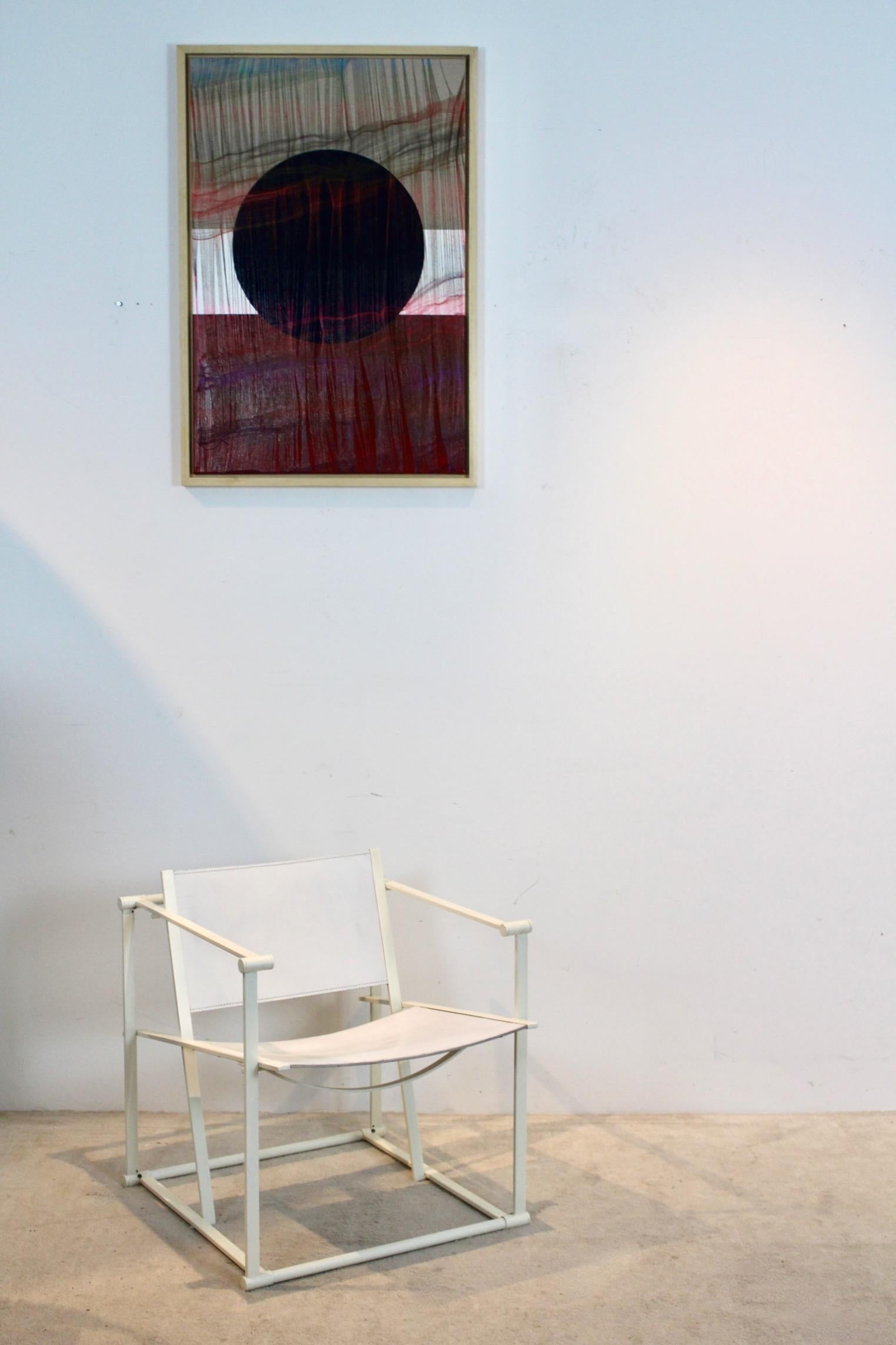 FM62 Cubic Leather Lounge Chair by Radboud van Beekum for Pastoe, Dutch Design For Sale 3