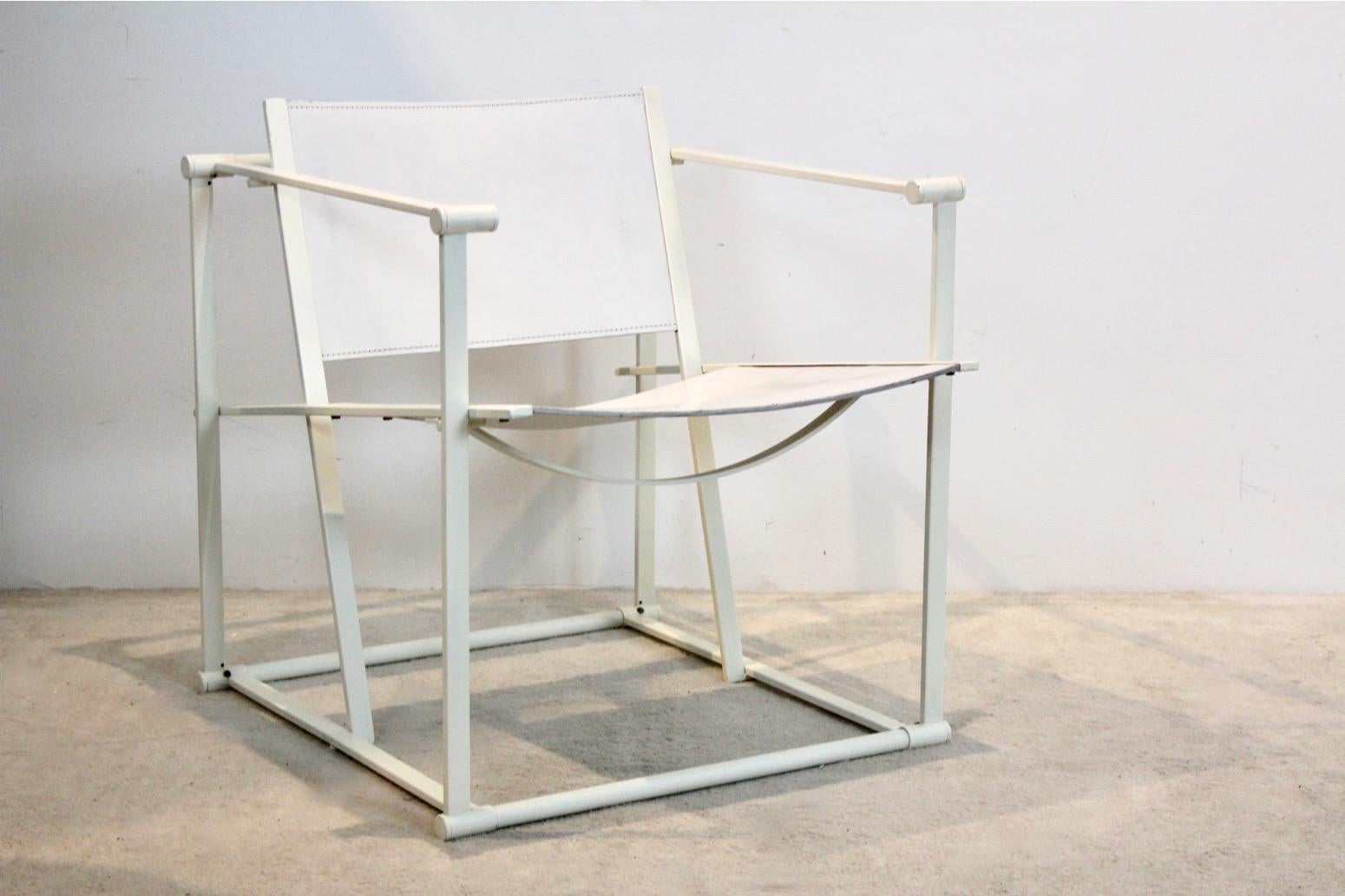 FM62 Sessel aus kubischem Leder von Radboud van Beekum für Pastoe, niederländisches Design im Angebot 5