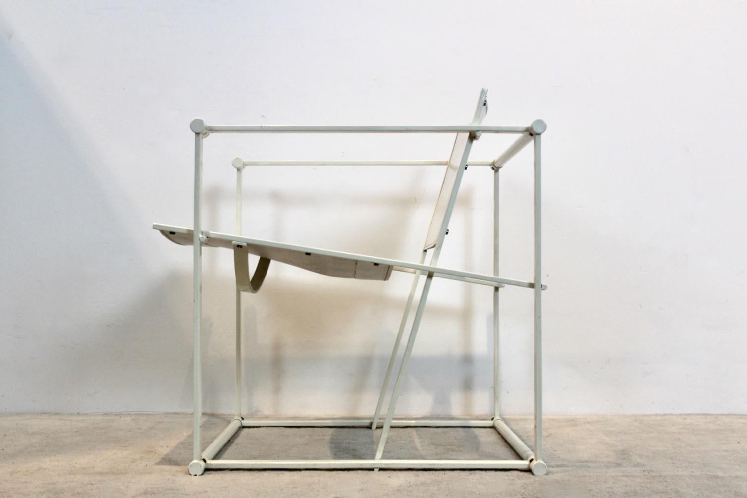 FM62 Sessel aus kubischem Leder von Radboud van Beekum für Pastoe, niederländisches Design (Niederländisch) im Angebot