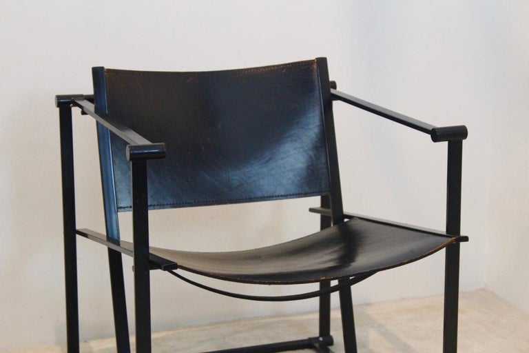 FM62 Cubic Leather Lounge Chair by Radboud van Beekum for Pastoe, Dutch ...