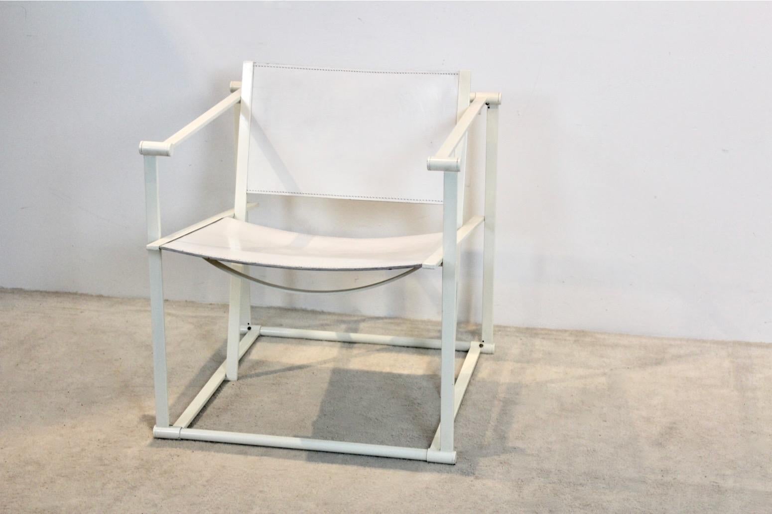 FM62 Cubic Leather Lounge Chair by Radboud van Beekum for Pastoe, Dutch Design For Sale 1