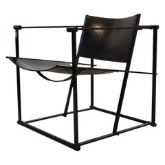 FM62 Cubic Leather Lounge Chair by Radboud van Beekum for Pastoe, Dutch Design