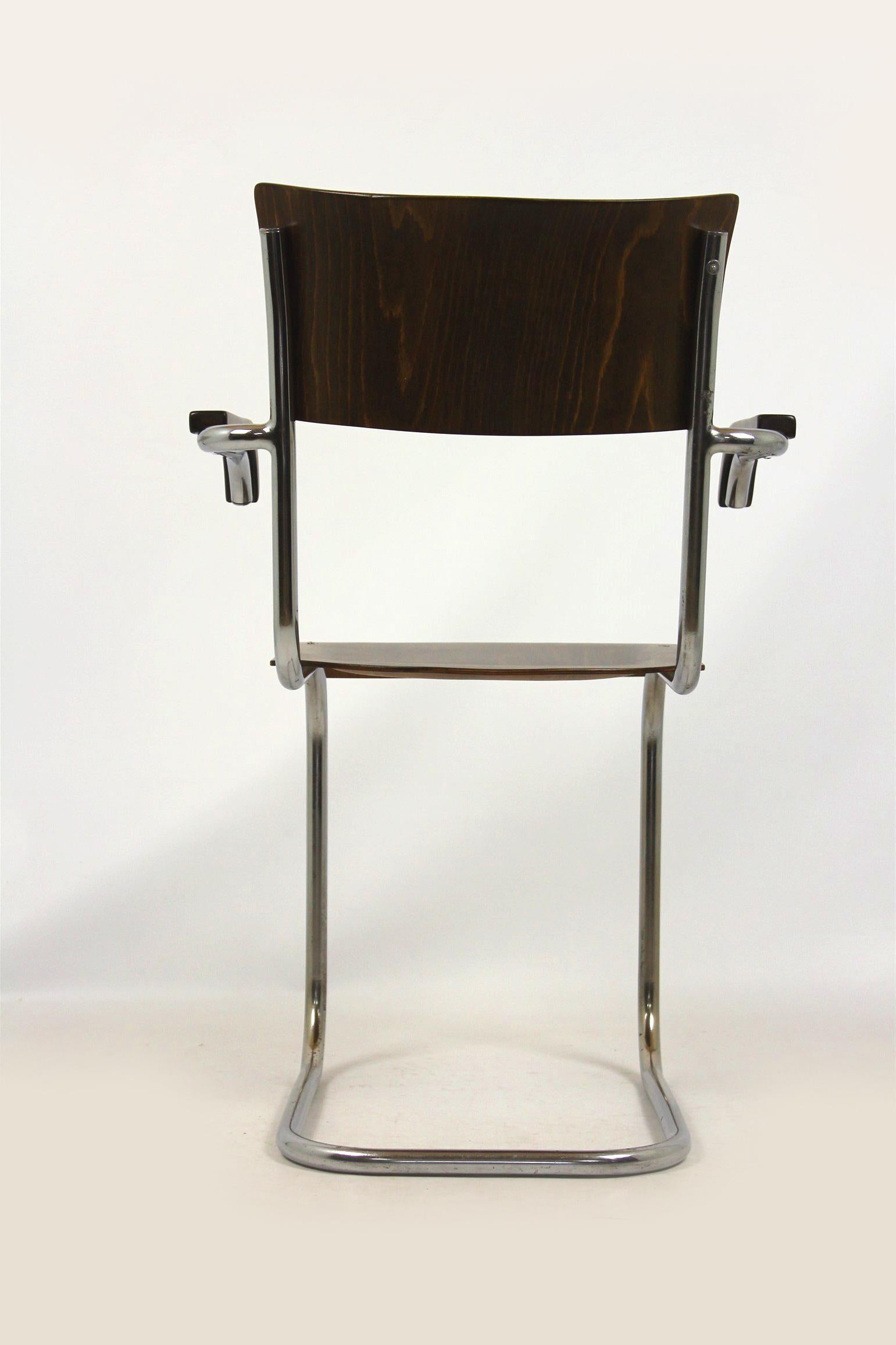 Bauhaus Fn 6 Cantilever Chair by Mart Stam for Mücke-Melder, 1930s For Sale