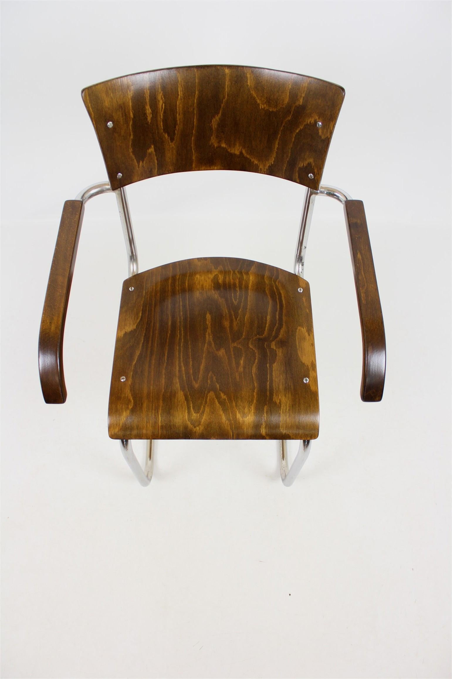 Fn 6 Cantilever Chair by Mart Stam for Mücke-Melder, 1930s In Good Condition For Sale In Żory, PL