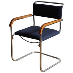 Antique FN 74 Modernist Cantilever Chair by H.J.Hagemann for Mucke-Melder